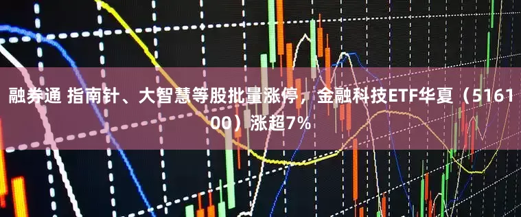 融券通 指南针、大智慧等股批量涨停，金融科技ETF华夏（516100）涨超7%