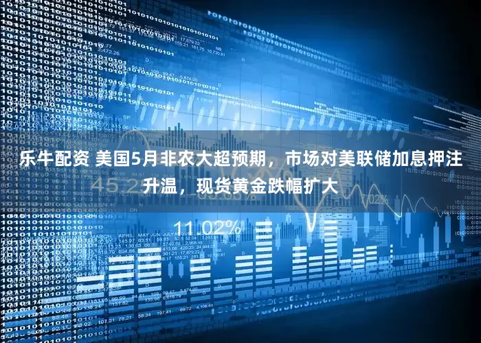 乐牛配资 美国5月非农大超预期，市场对美联储加息押注升温，现货黄金跌幅扩大
